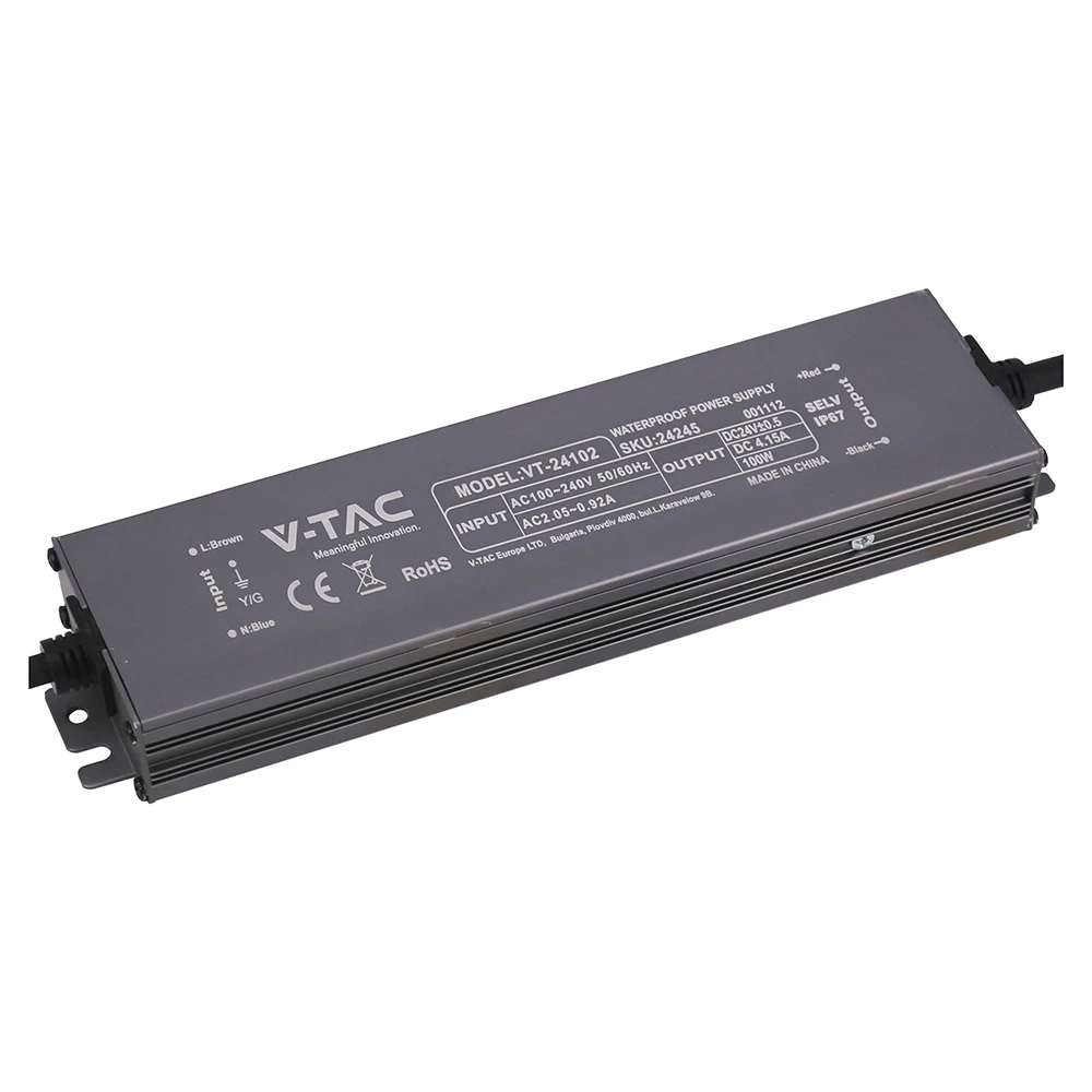 100W / 24V DC strømforsyning, Strømforsyninger hos HomeNordic