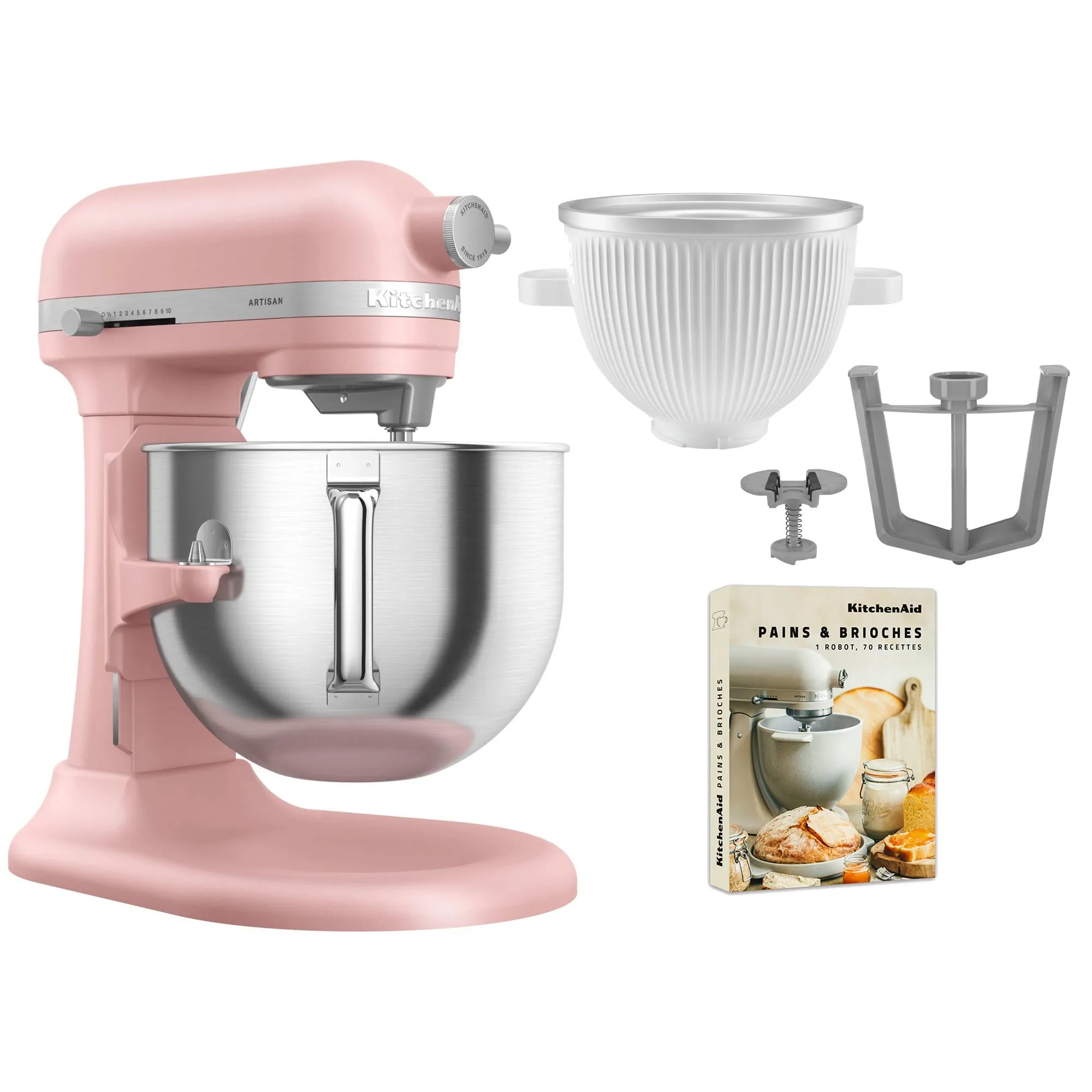 Artisan 5KSM70SHXE køkkenmaskine 6,6 liter + 5KSMICM Ice Cream Maker, produktbillede 4 af 24, Røremaskiner hos HomeNordic