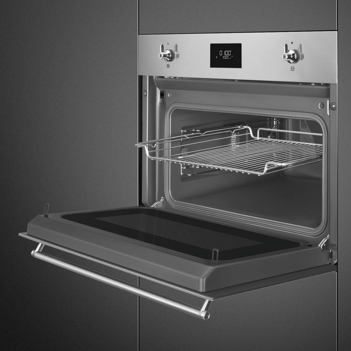 SMEG Indbygningsmikroovn SO4301M0X, produktbillede 5 af 7, Ovne hos HomeNordic
