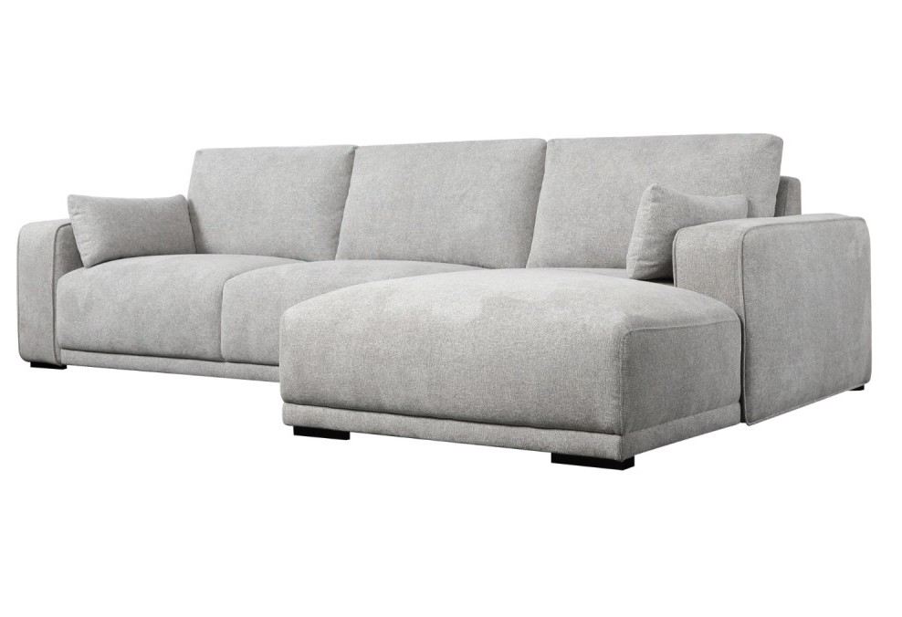Santa Monica sofa med chaiselong til højre i gråt møbelstof, produktbillede 3 af 12, Sofaer hos HomeNordic