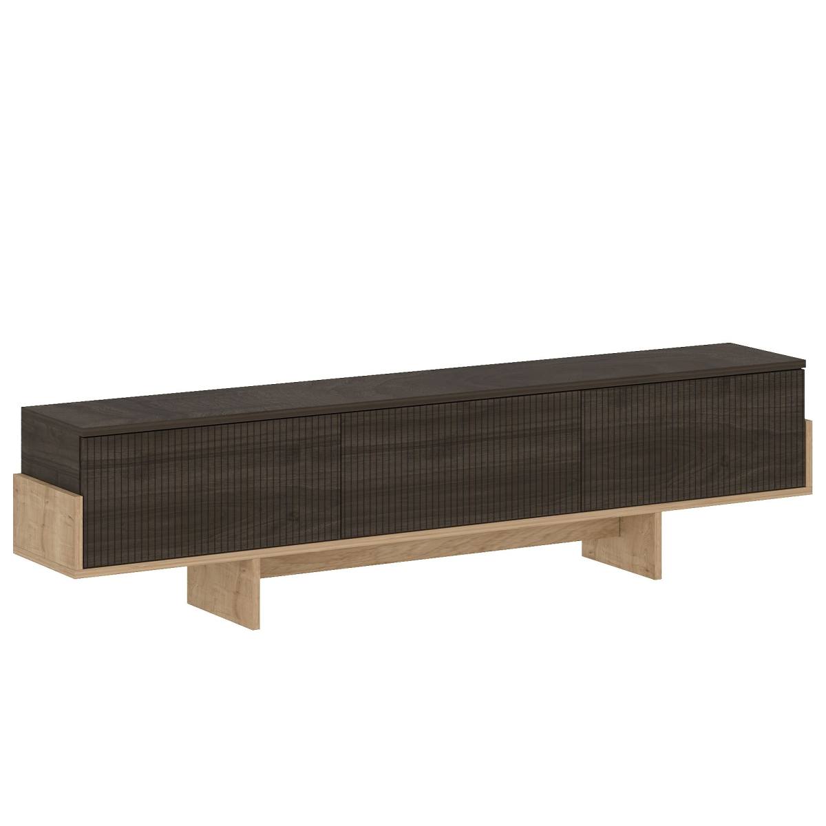 NORDVÄRK Hege TV-bord, m. 3 låger, produktbillede 4 af 6, TV-borde hos HomeNordic