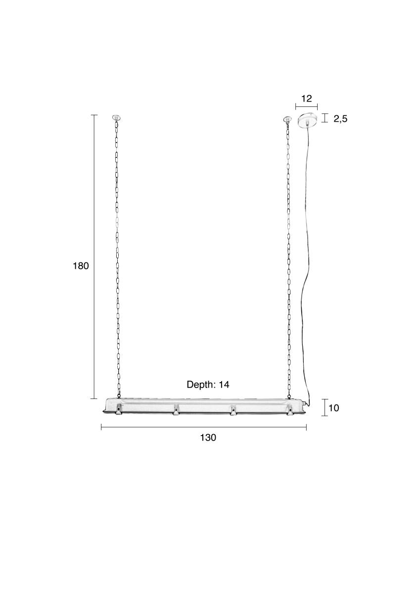 ZUIVER G.T.A. loftlampe XL, produktbillede 2 af 9, Loftlamper hos HomeNordic
