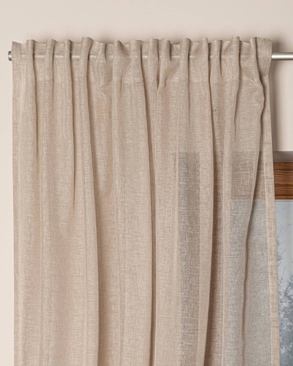 PETRA – Tyndt wavegardin, Beige, produktbillede 5 af 6, Gardiner hos HomeNordic