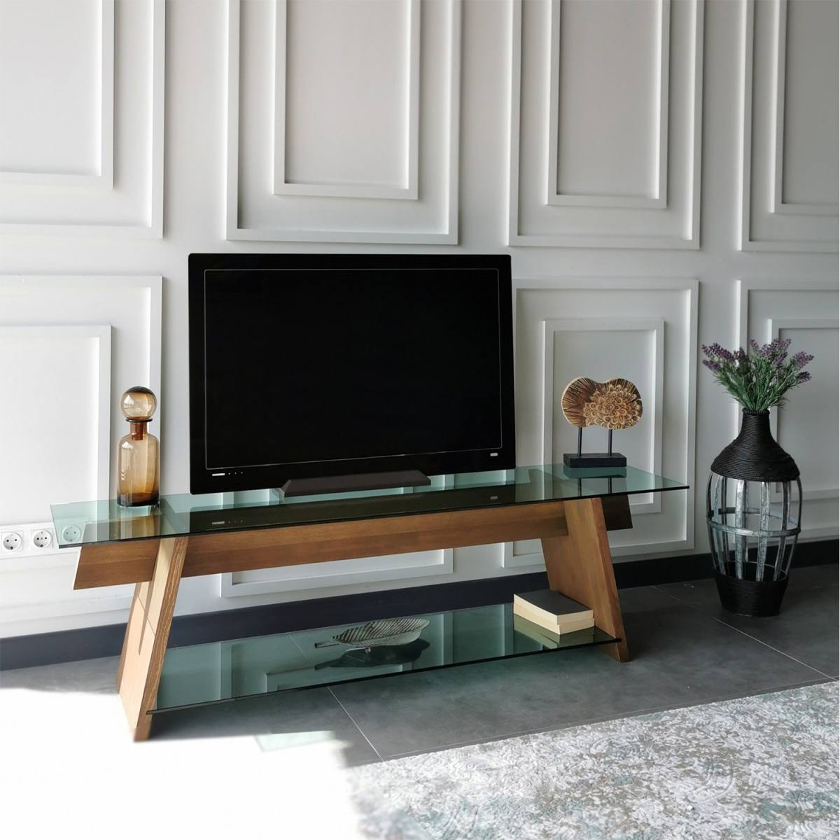 NORDVÄRK TV202 TV-bord, m. 1 hylde, produktbillede 7 af 9, TV-borde hos HomeNordic