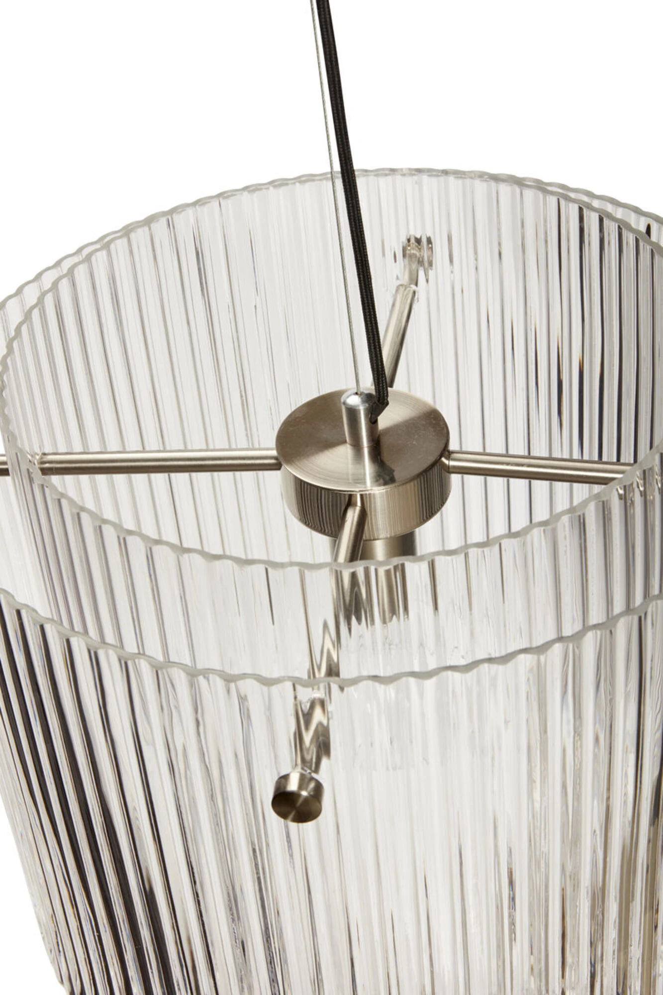 Ripple - Lampe i klar/nikkel glas/metal, produktbillede 4 af 5, Loftlamper hos HomeNordic