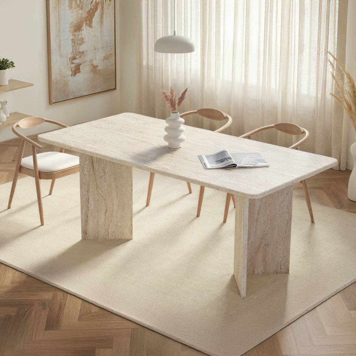 NORDVÄRK Linza spisebord, rektangulær, produktbillede 8 af 9, Spiseborde hos HomeNordic