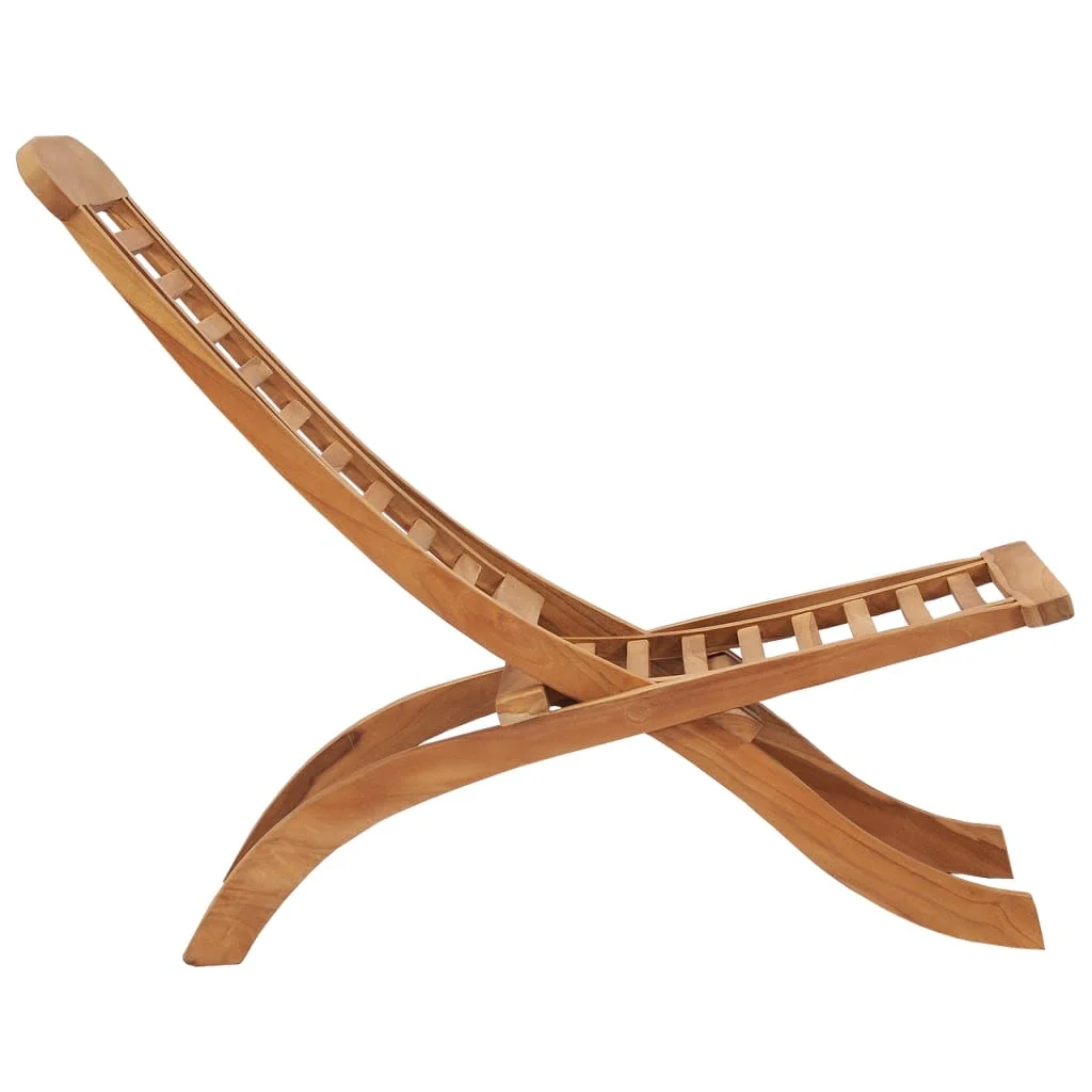 Foldbar Havestol 50x90x69 Cm Massivt Teaktræ, produktbillede 3 af 7, Havestole i teaktræ hos HomeNordic