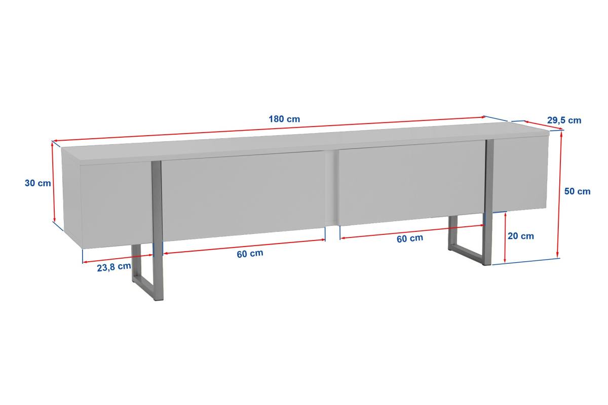NORDVÄRK Serenity TV-bord, m. 2 låger, produktbillede 11 af 11, TV-borde hos HomeNordic