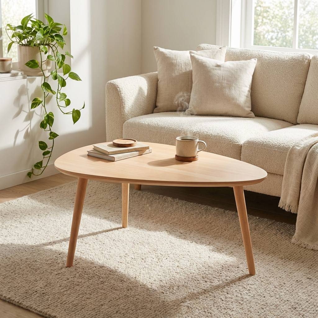 CT 10 - Sofabord i massiv bøg med organisk trekantet form og størrelse, produktbillede 5 af 24, Nordisk design hos HomeNordic