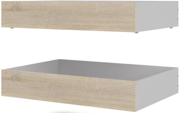 Nibe 2 stk bredde 99 cm sengeskuffe med ege look., Soveværelse hos HomeNordic