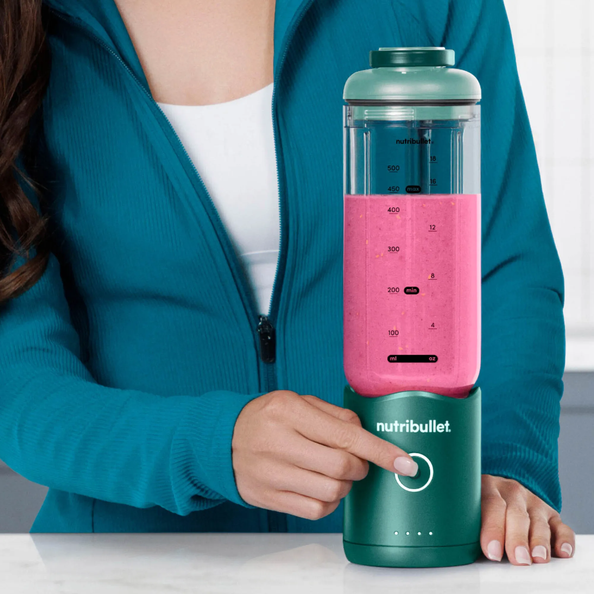 Flex bærbar blender 590 ml, skovgrøn, produktbillede 7 af 7, Blendere hos HomeNordic