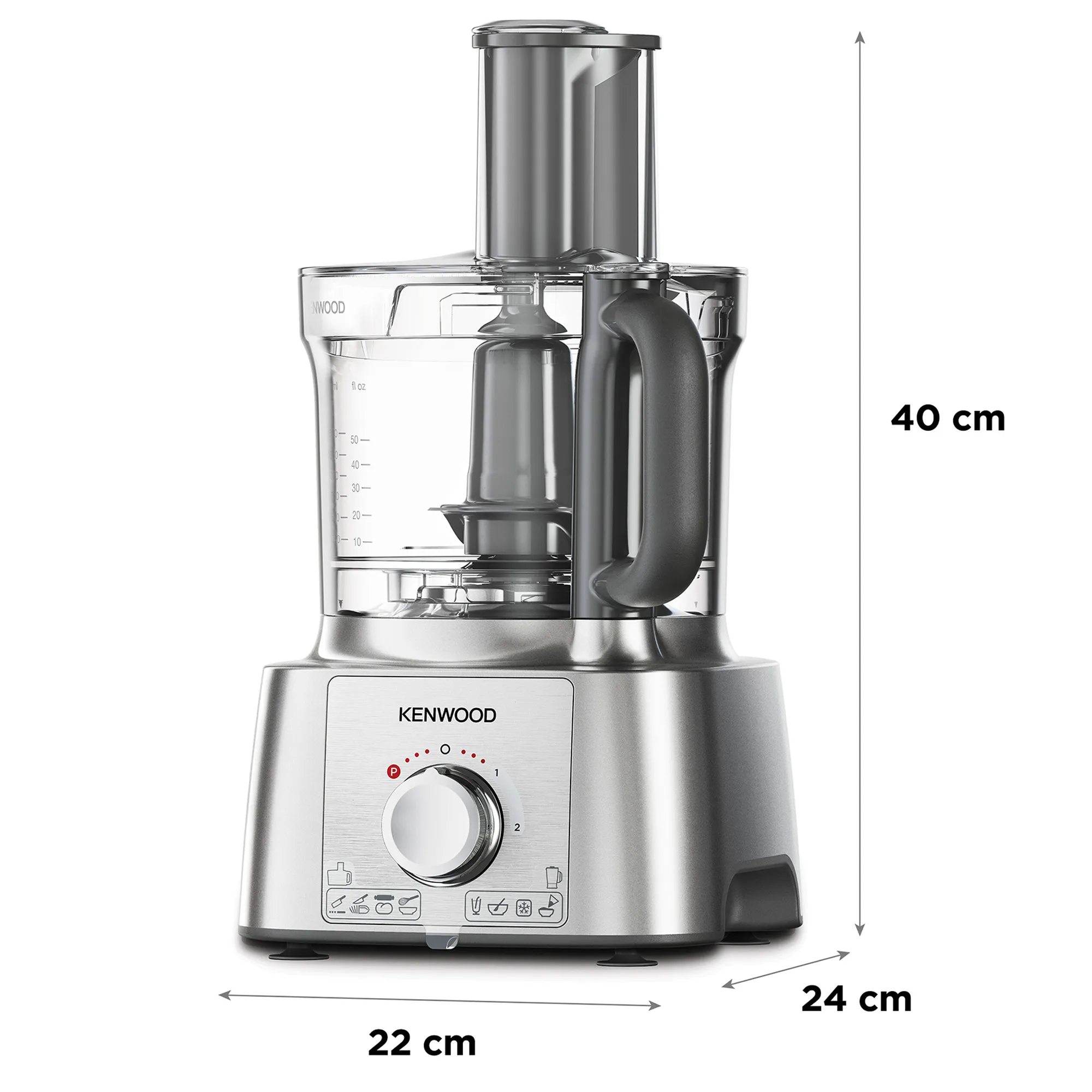 MultiPro Express FDP65.820.SI foodprocessor, stål, produktbillede 4 af 7, Foodprocessorer hos HomeNordic