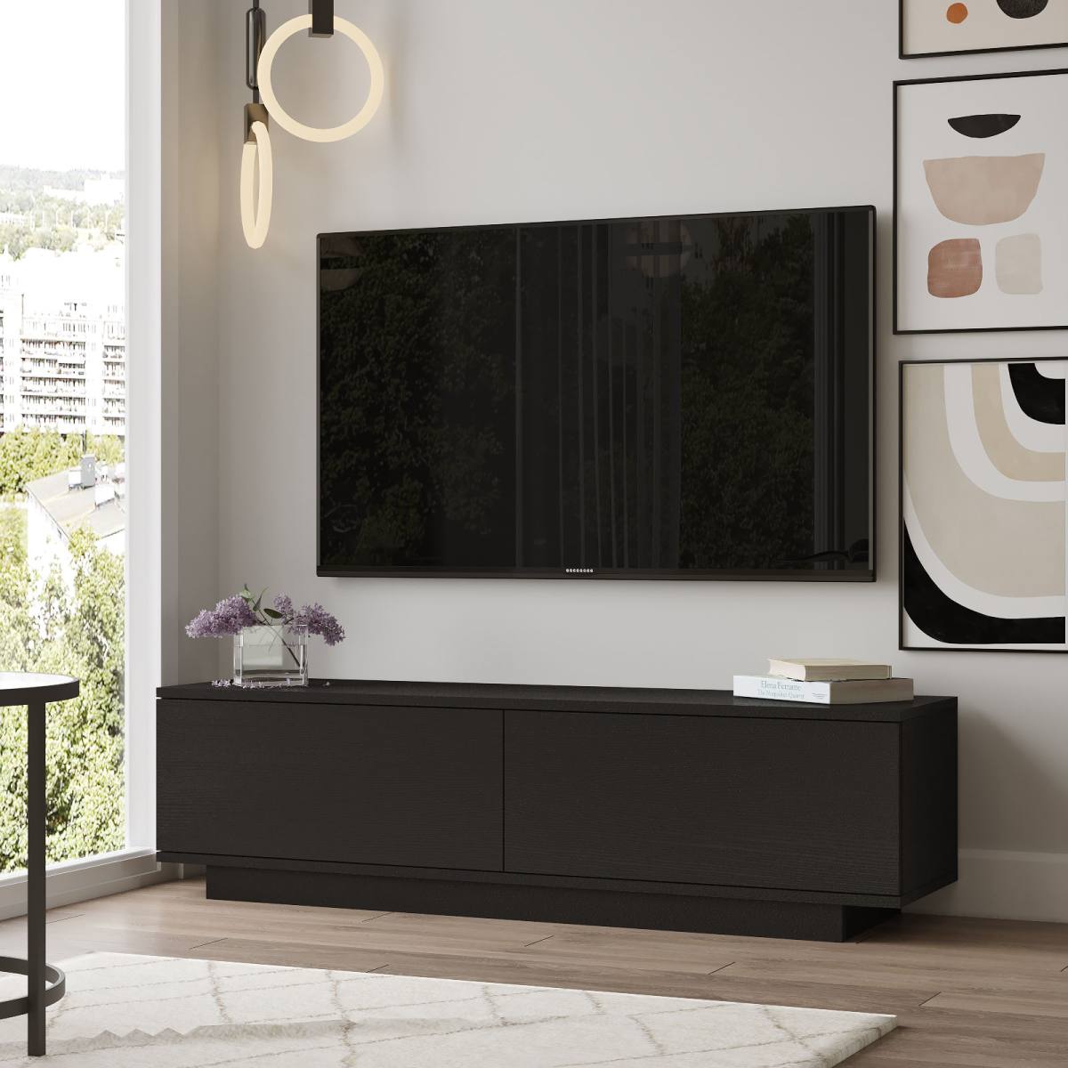 NORDVÄRK FN1 TV-bord, m. 2 låger, produktbillede 6 af 7, TV-borde hos HomeNordic