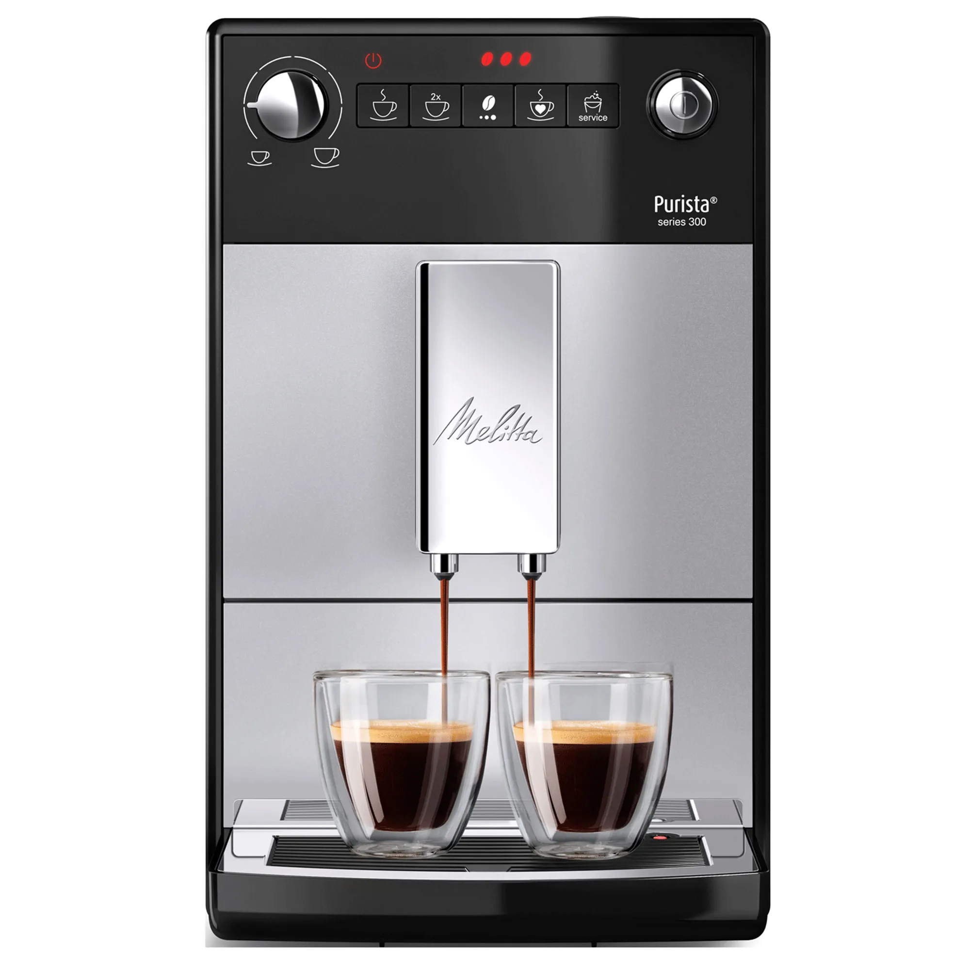 Melitta Purista Helautomatisk kaffemaskine, sølv, Kaffemaskiner hos HomeNordic