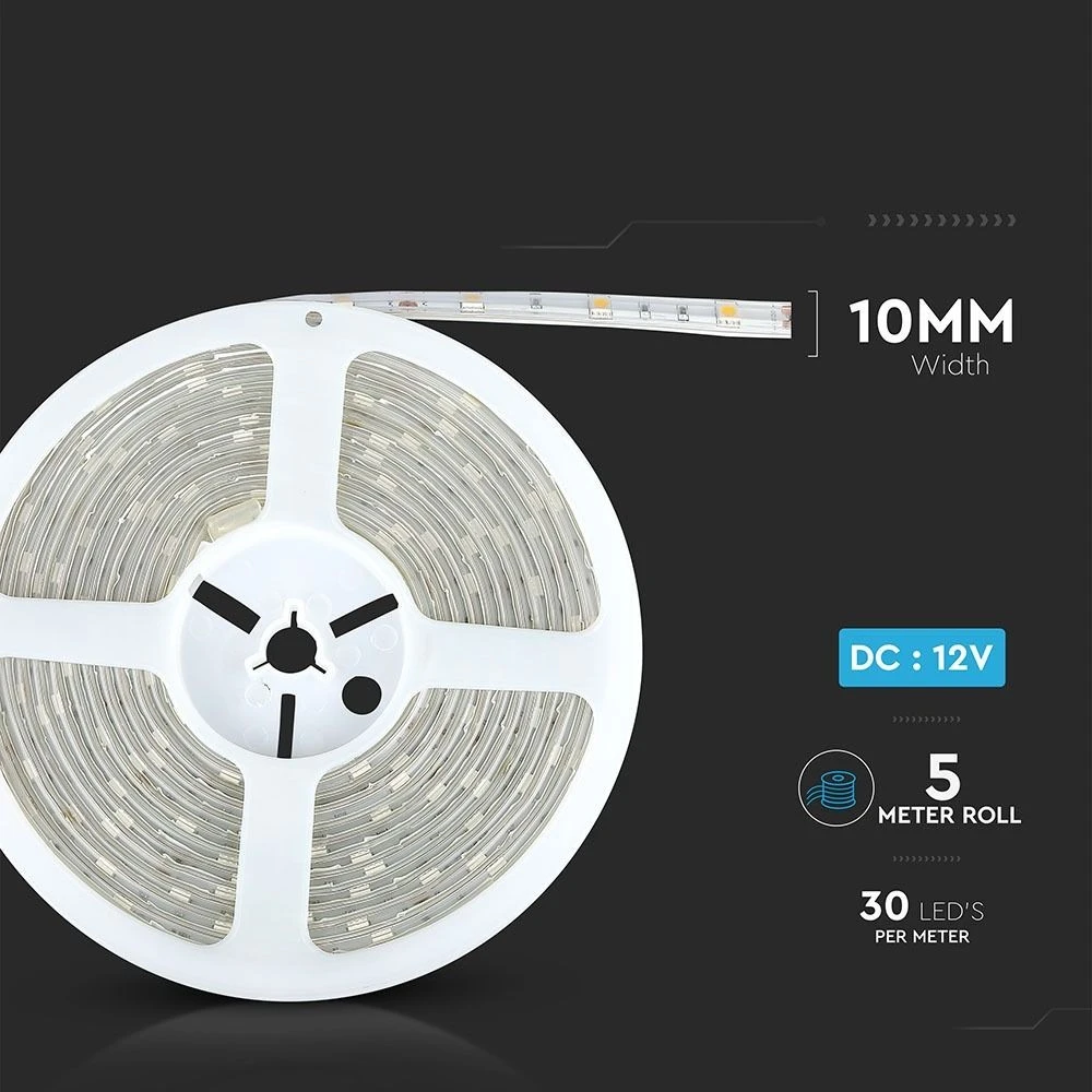5m 4,8W/m RGB stænktæt LED strip, LED-strips hos HomeNordic
