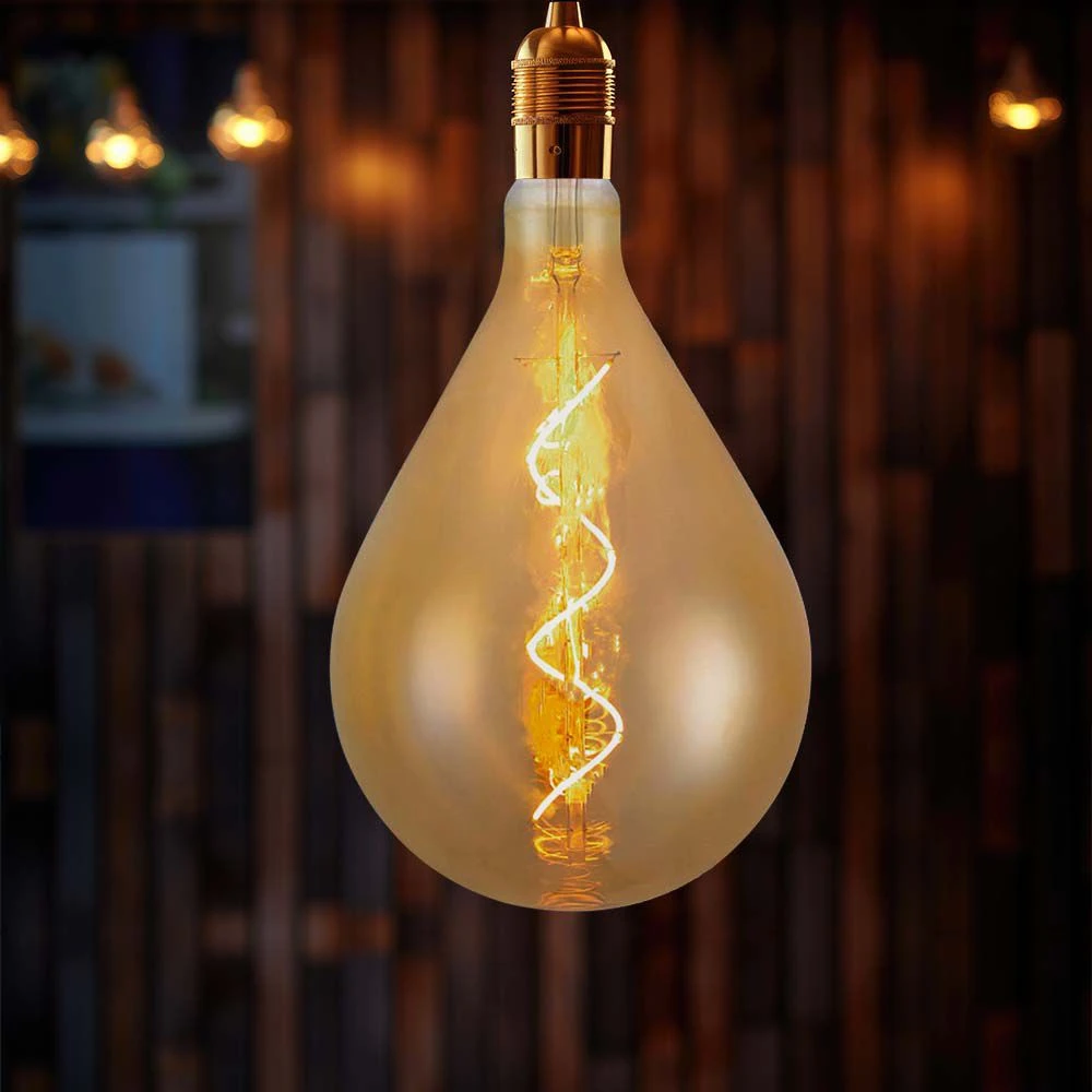 E27 4W LED spiral filament pære, Pærer hos HomeNordic
