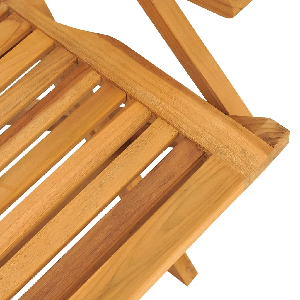 Havestole 56x63x90 Cm Foldbare Massivt Teaktræ, produktbillede 4 af 12, Havestole i teaktræ hos HomeNordic