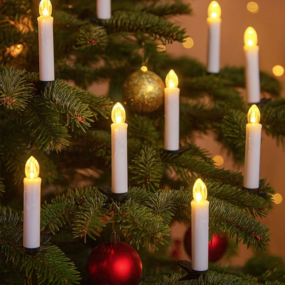 10-pak LED julelys inkl. fjernbetjening hos HomeNordic