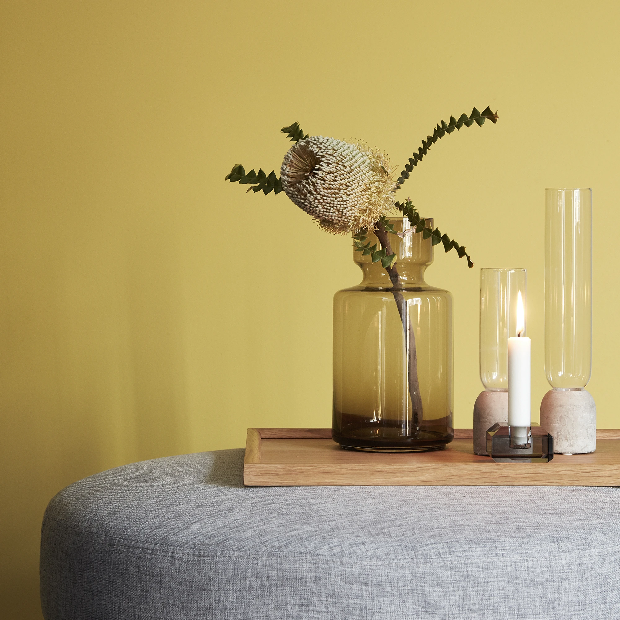 Gem - Røget Pink Lysestager, produktbillede 2 af 3 hos HomeNordic