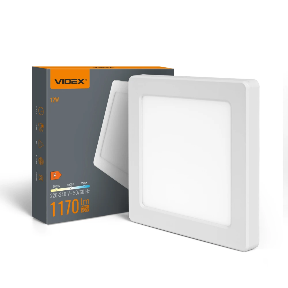 12W LED indbygningspanel / loftlampe, Loftlamper hos HomeNordic
