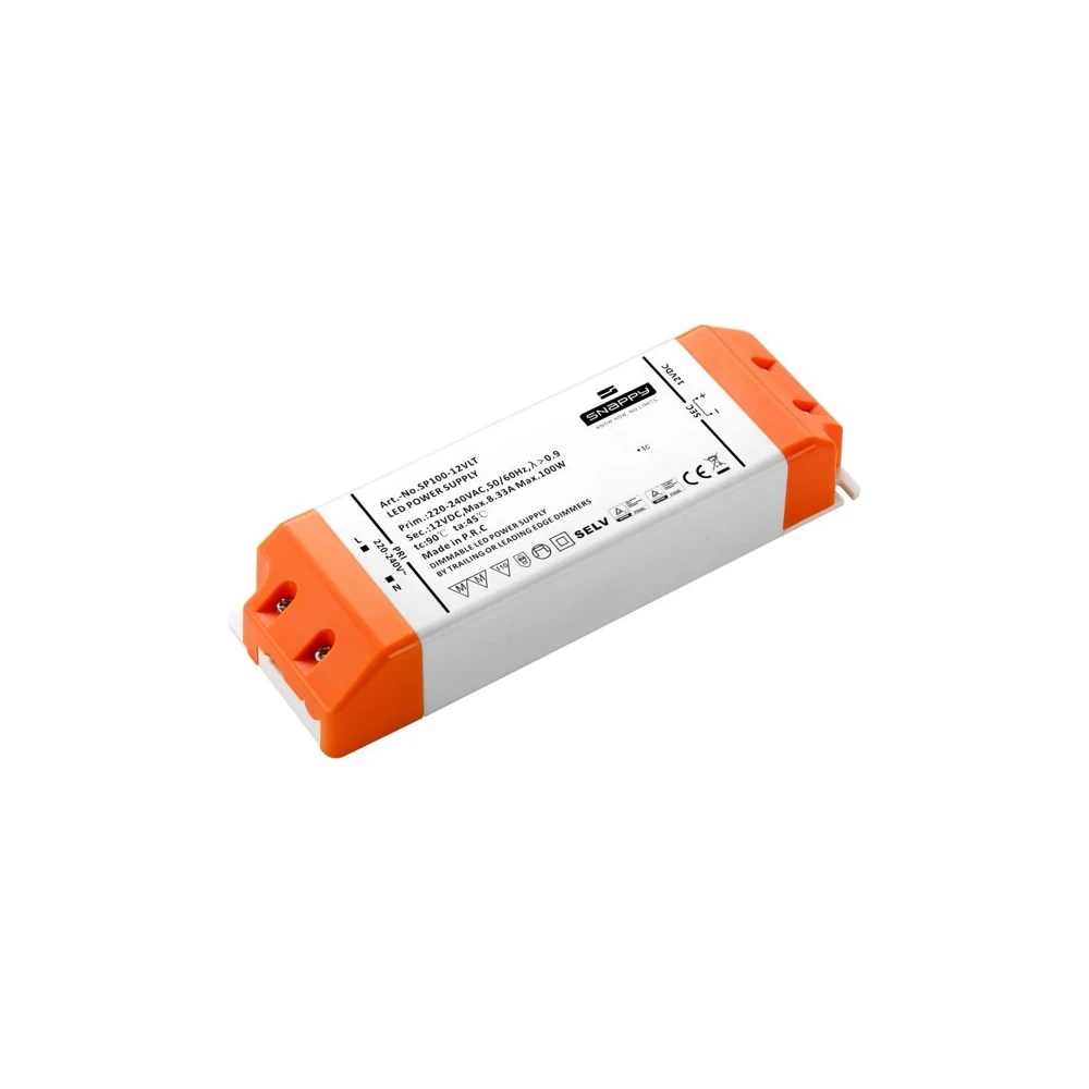 Snappy 100W / 12V DC dæmpbar strømforsyning, Strømforsyninger hos HomeNordic