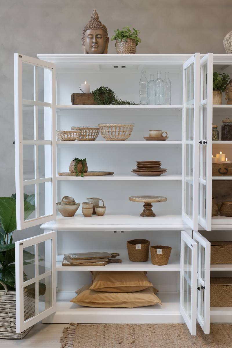 CHIC ANTIQUE MARSEILLE VITRINESKAB M/8 LÅGER HVID, produktbillede 8 af 15, Vitrineskabe hos HomeNordic