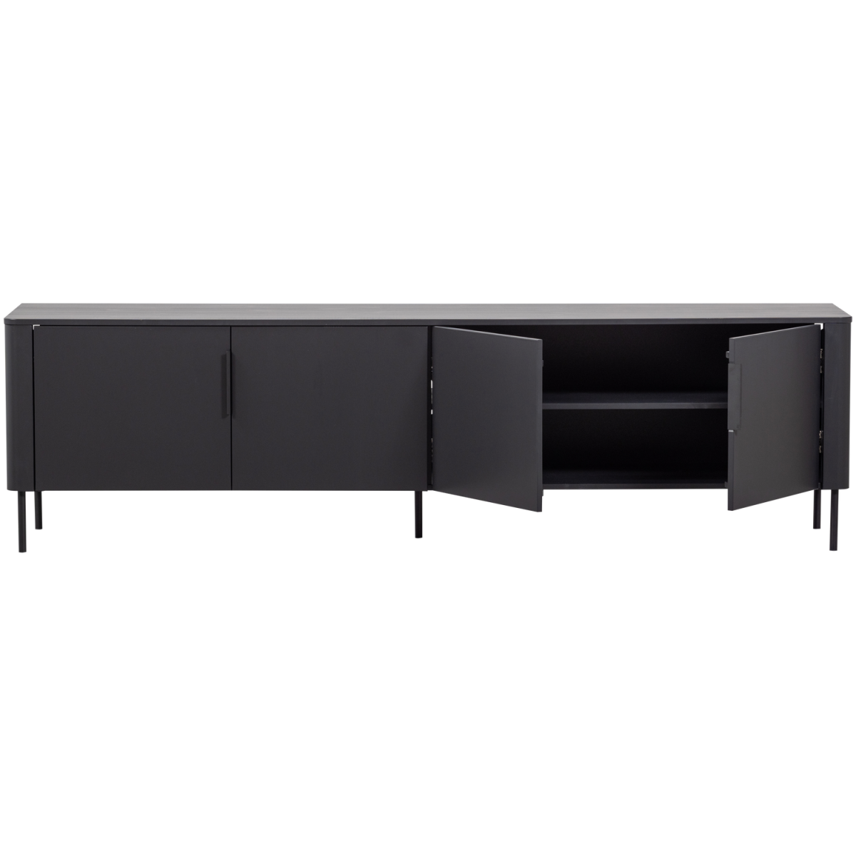 WOOOD Gunnar TV-bord, m. 4 låger og 2 hylder, produktbillede 4 af 9, TV-borde hos HomeNordic