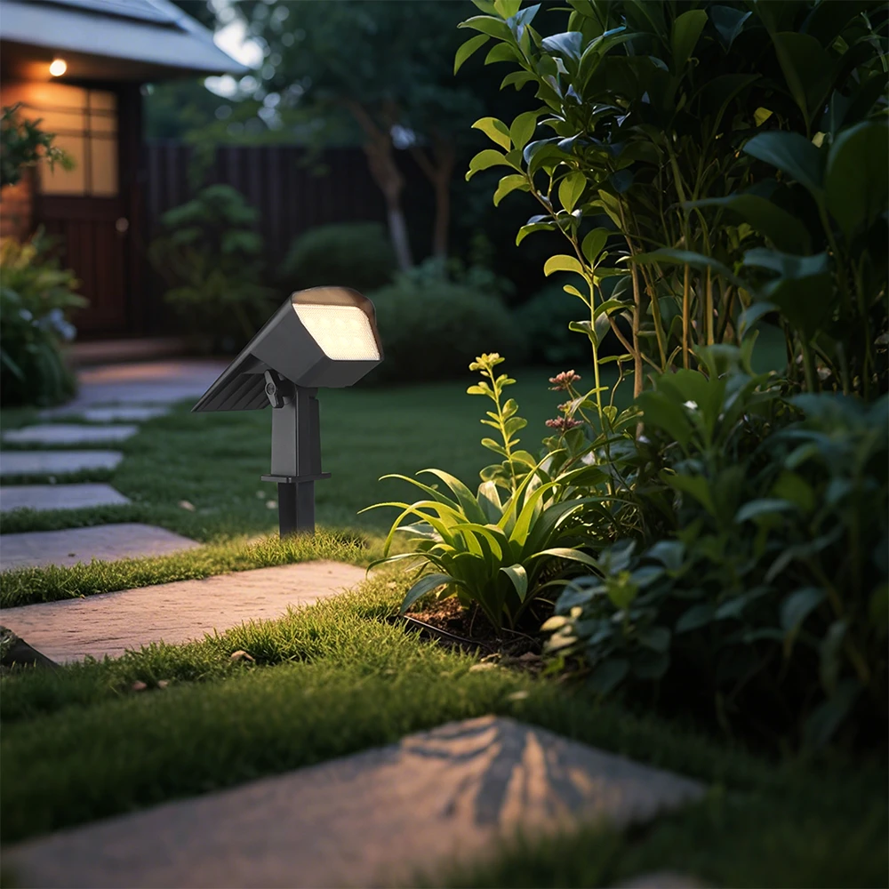 1,3W LED solcelle havespot med spyd, Udendørslamper hos HomeNordic