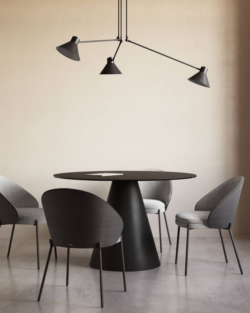 KAVE HOME Wilshire spisebord, rund, produktbillede 3 af 3, Spiseborde hos HomeNordic