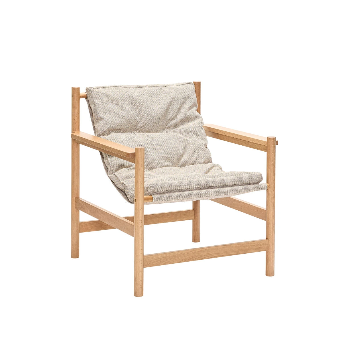 Heritage Lænestol/Fodskammel Natur/beige, produktbillede 6 af 6, Lænestole hos HomeNordic
