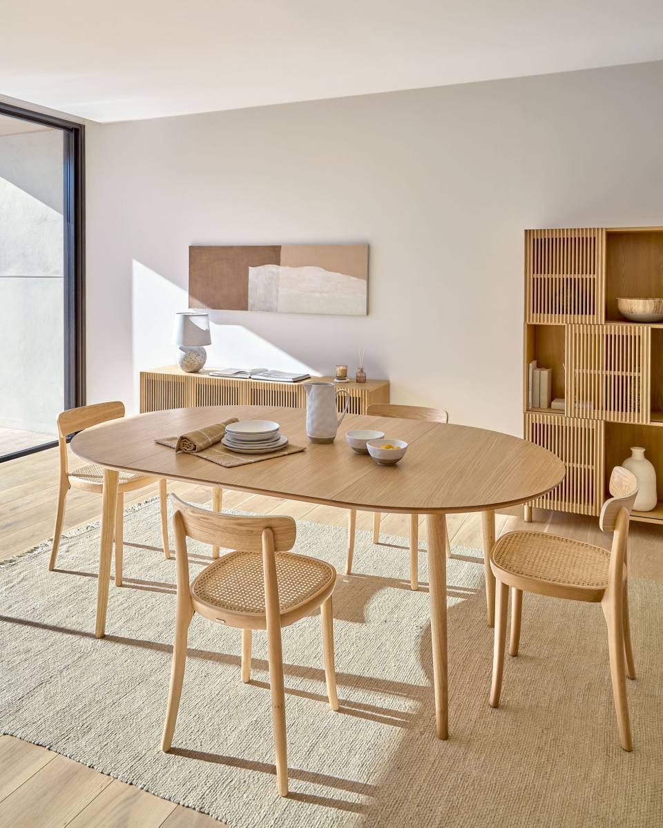 KAVE HOME Oakland spisebord, m. 2 tillægsplader, produktbillede 9 af 10, Spiseborde hos HomeNordic