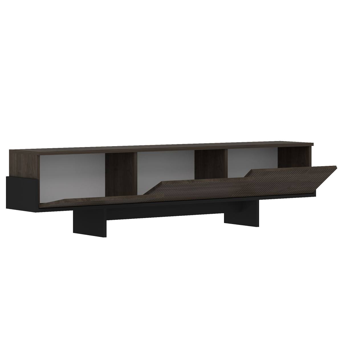 NORDVÄRK Hege TV-bord, m. 3 låger, produktbillede 4 af 6, TV-borde hos HomeNordic