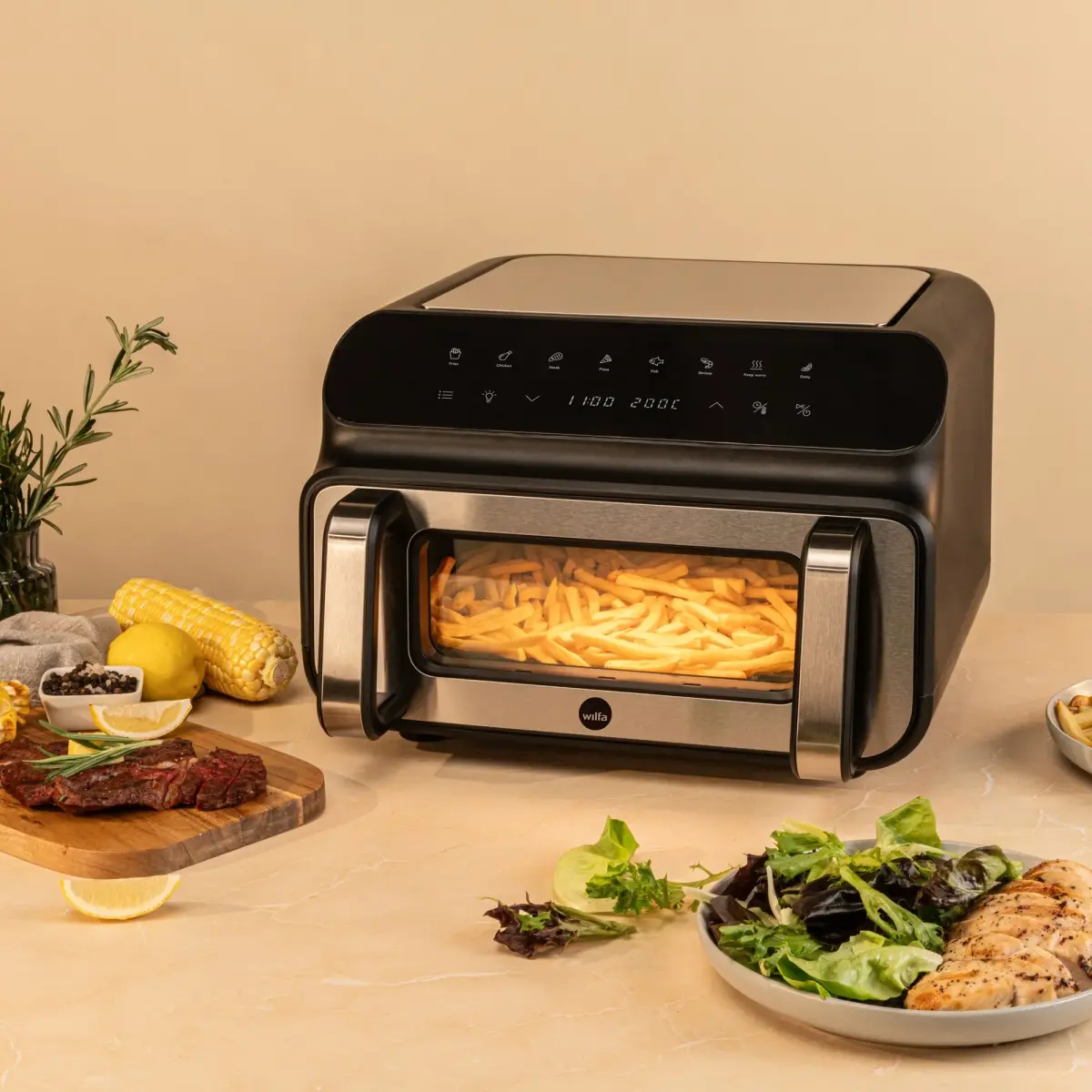 AFG-10 Dualfry Grill airfryer 10 liter, produktbillede 5 af 11, Airfryers hos HomeNordic