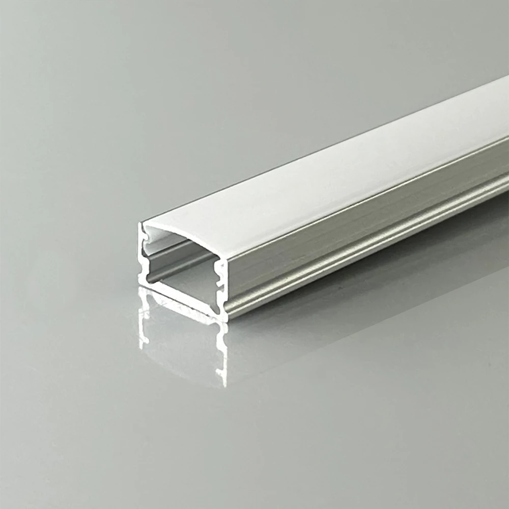 2m alu profil til LED strips, overflademonteret, LED-profiler hos HomeNordic