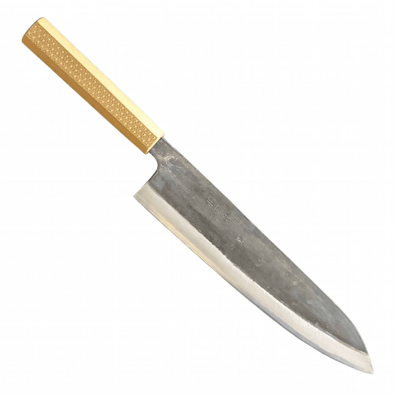 Tokaji | Gyuto 240mm | Shirogami 1 / White 1 & Iron clad & Wave skæfte, Kokkeknive hos HomeNordic