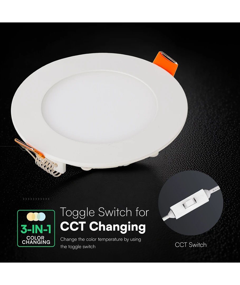 V-Tac 6W rundt LED indbygningspanel, produktbillede 12 af 19, Andre varer hos HomeNordic