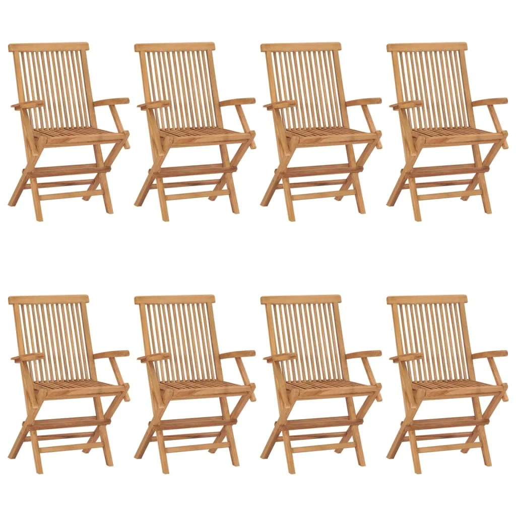 Foldbare Havestole Massivt Teaktræ, produktbillede 9 af 9, Havestole i teaktræ hos HomeNordic