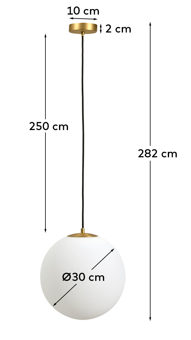KAVE HOME Brisia loftlampe, produktbillede 2 af 4, Loftlamper hos HomeNordic