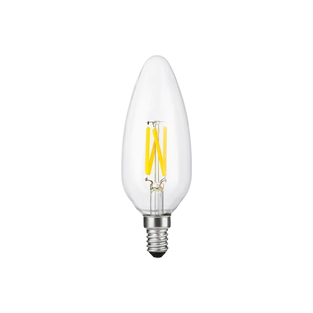 E14 4W dæmpbar LED filament kertepære, Glas hos HomeNordic