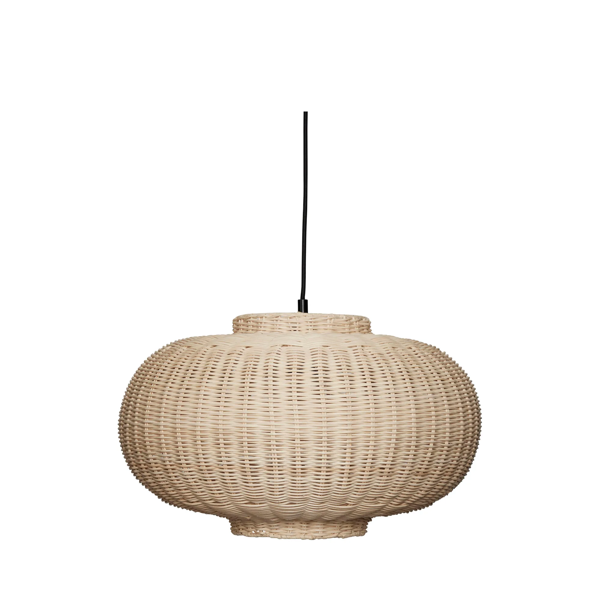 Chand - Oval Loftslampe i rattan, Loftlamper hos HomeNordic