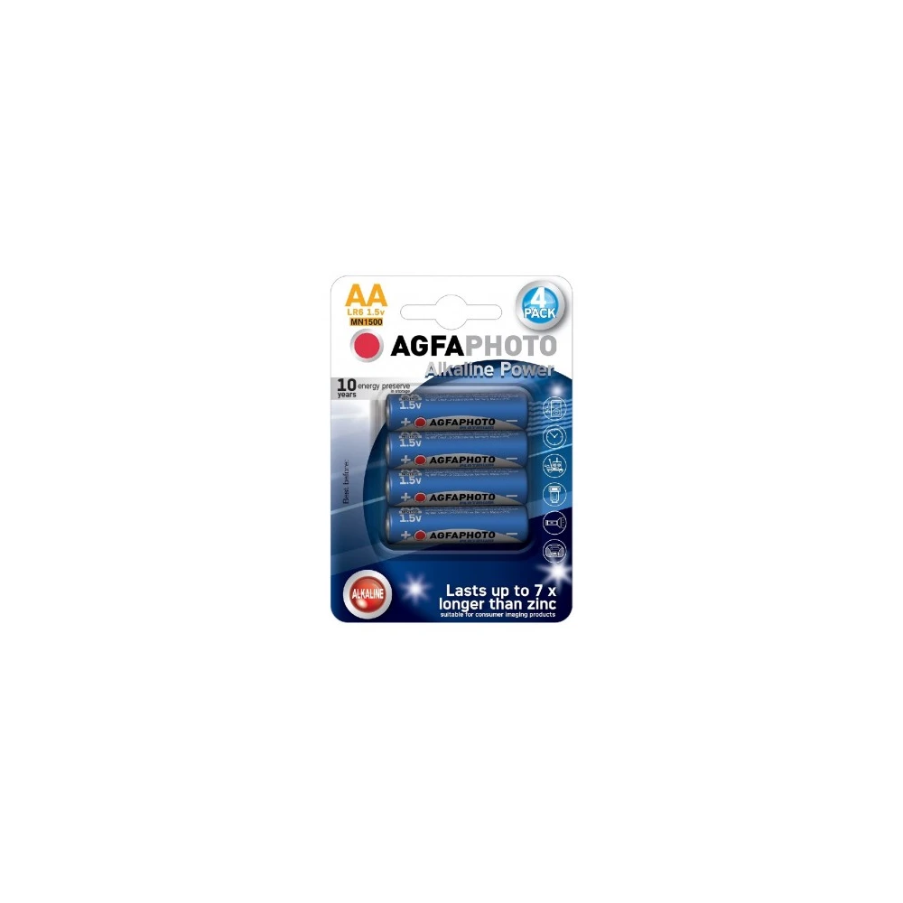 AA 4-pak AgfaPhoto batteri, Batterier hos HomeNordic