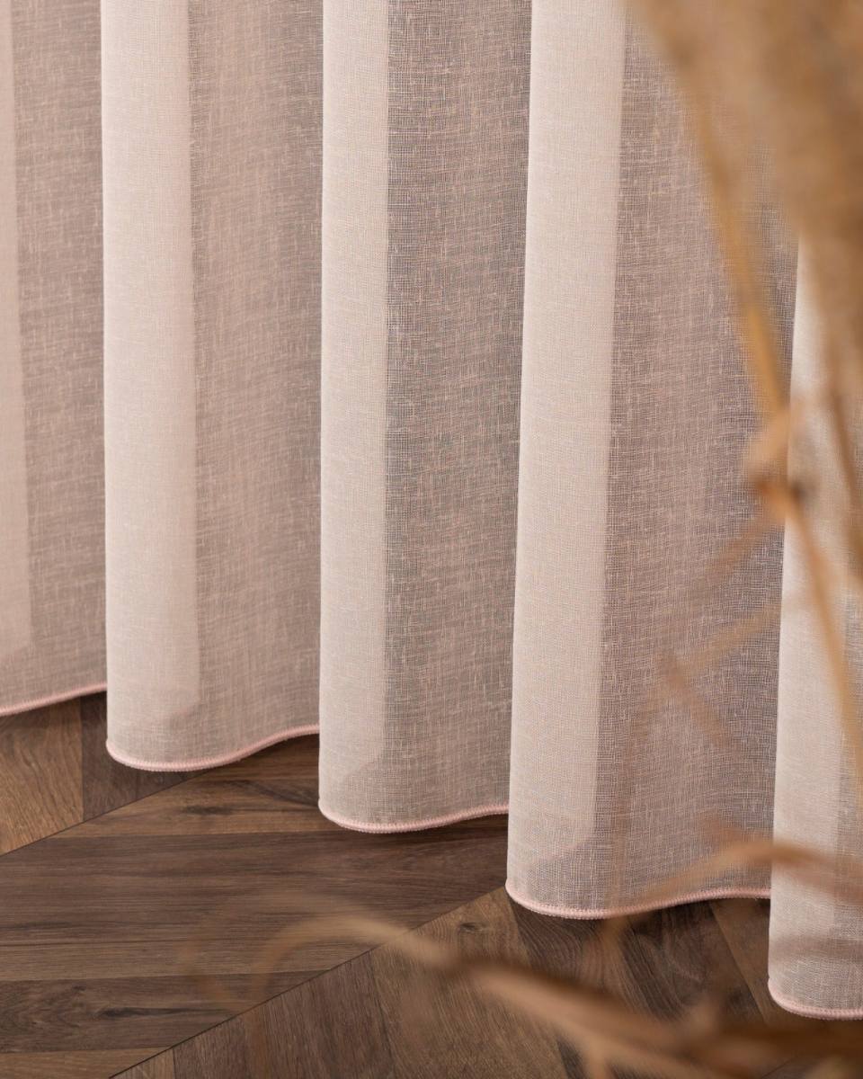 PETRA – Tyndt wavegardin, Rosa, produktbillede 5 af 7, Gardiner hos HomeNordic