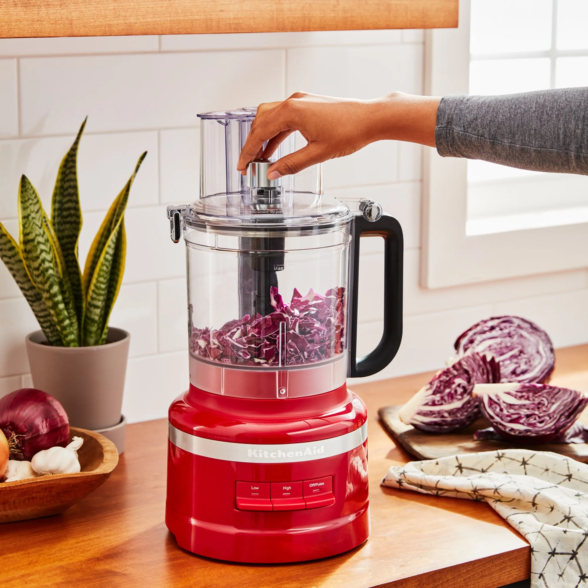 5KFP1319 Foodprocessor 3,1 liter, empire rød, produktbillede 4 af 5, Foodprocessorer hos HomeNordic