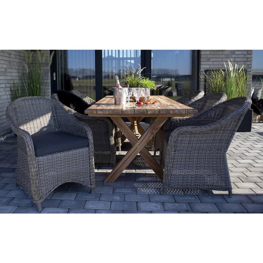 House Nordic Murcia Spisebord/genbrugs teak, produktbillede 3 af 5, Spiseborde hos HomeNordic