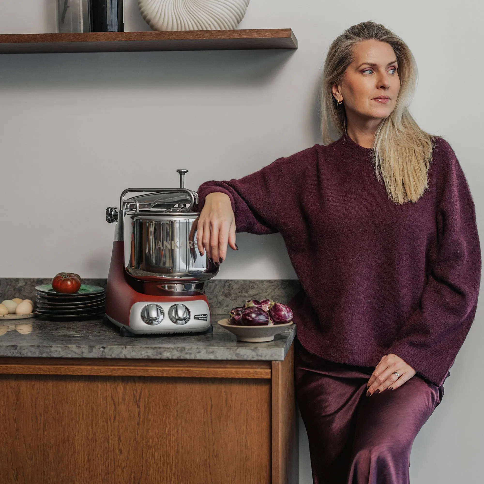 AKM6230 Assistent Original røremaskine, rustic maroon, produktbillede 10 af 17, Røremaskiner hos HomeNordic