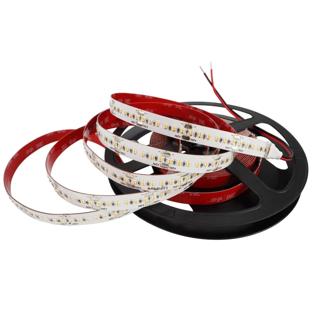 LightMore High-Lumen LED Strip 24V, 9,6W/m, 1728LM/m i 4000K, IP20, Ra90, LED-strips hos HomeNordic