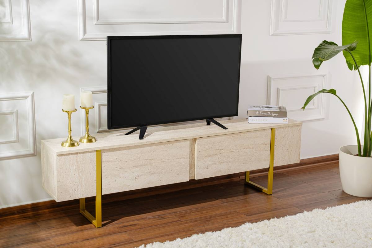 NORDVÄRK Serenity TV-bord, m. 2 låger, produktbillede 2 af 11, TV-borde hos HomeNordic
