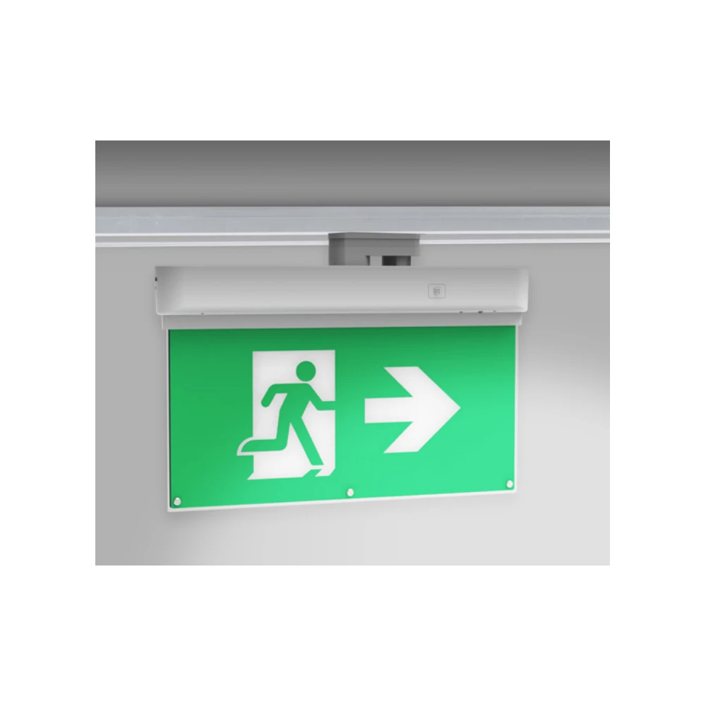 3W 3-faset LED EXIT skilt til skinne, Exit/Nødudgang LED skilte hos HomeNordic