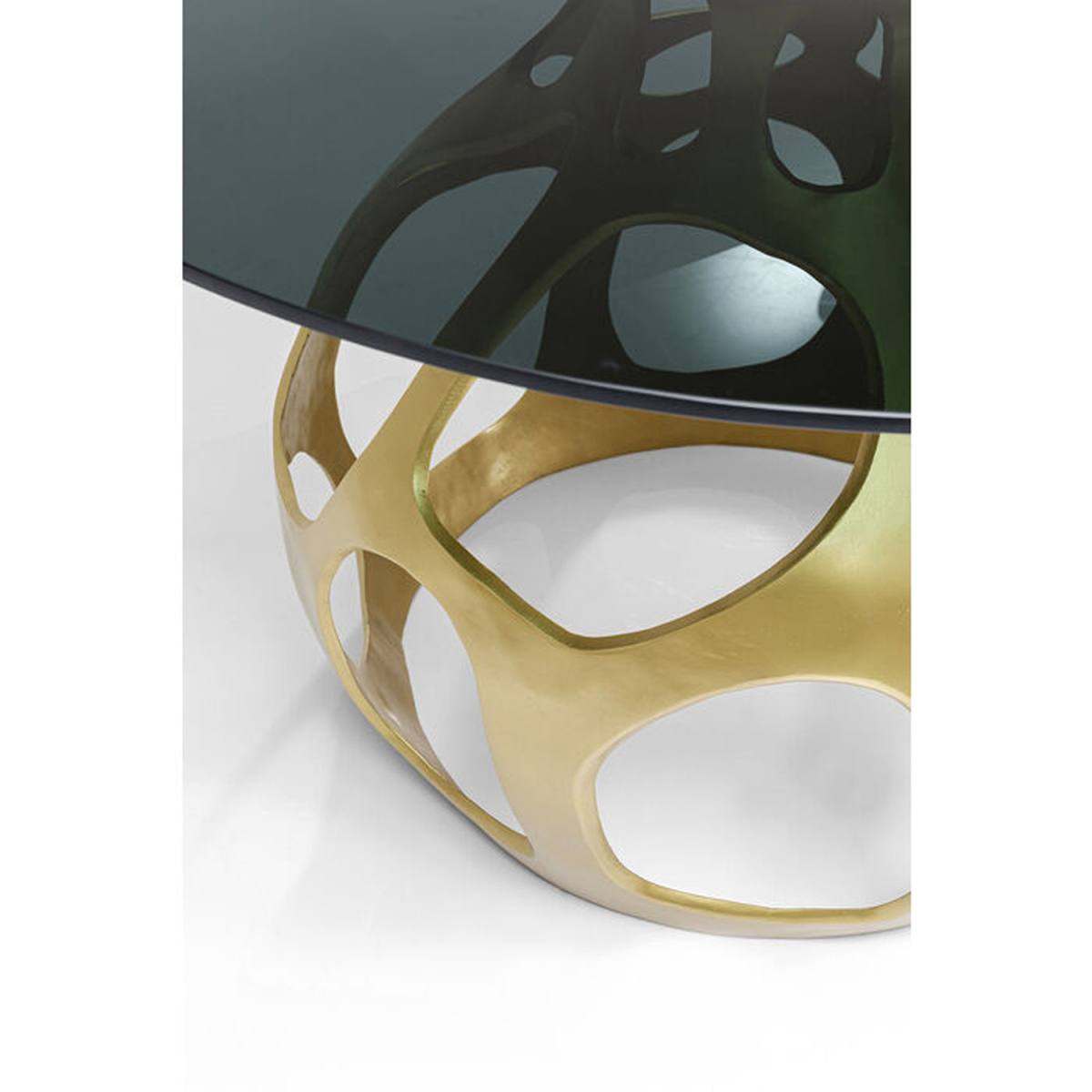 KARE DESIGN Volcano Gold spisebord, rund, produktbillede 3 af 10, Spiseborde hos HomeNordic