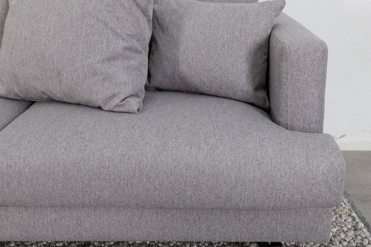 Warden - Sofa 3-personers i lysegrå polyester stof, produktbillede 7 af 14, Sofaer hos HomeNordic